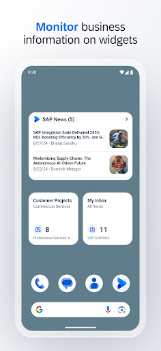 Screenshot of SAP Mobile Start