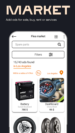 Android application RiderNet screenshort