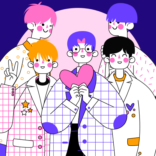 رمان بی تی اس فارسی: bts logo