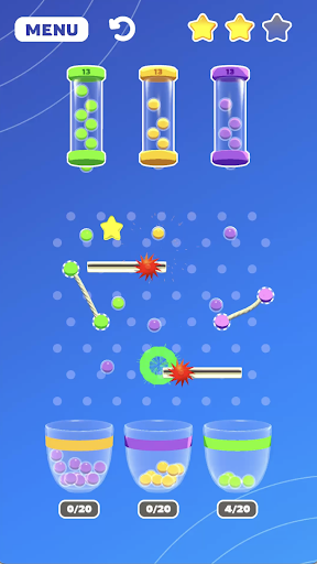 Android application Rubber Bouncy Color Balls screenshort