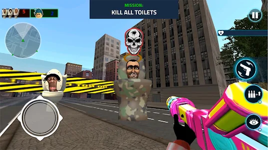 Toilet Shooter FPS: Mafia City