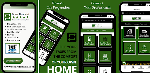 Android application Omar Financial - File my Tax screenshort