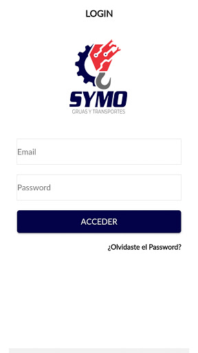 Android application App Grúas Symo screenshort