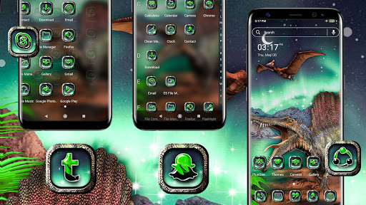 Aurora Dinosaur Launcher Theme Screen 2