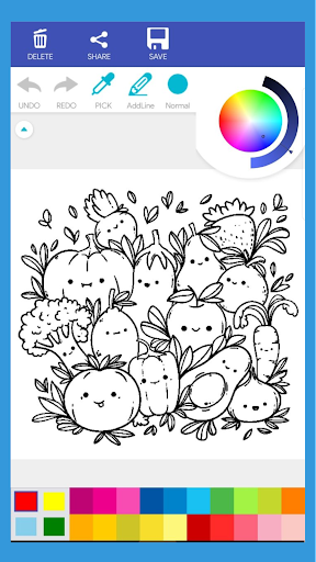 Kawaii Cute Coloring Book Screen 2