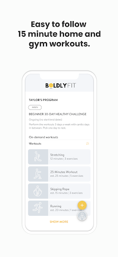 Boldly Fit Screen 3