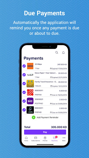 Payzah – Insurance Policy, Bil Screen 2