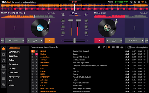 YouDJ Mixer for Chromebook Screen 2