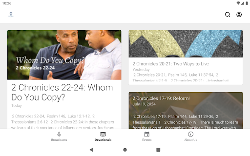 Screenshot of God Centered Life Ministries