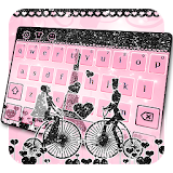 Pink Love Paris Keyboard icon