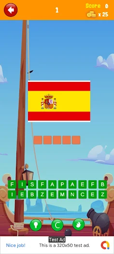 World Flag Guess the Name - Screenshot 2