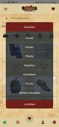 Wantedbook Screen 2