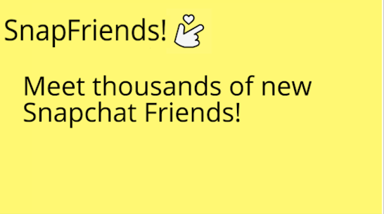 SnapFriends- make new friends 1