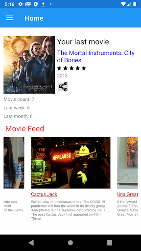 Android application SeenMovies screenshort