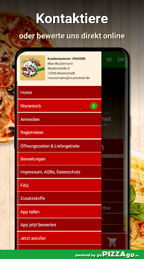 Va Bene Pizza & Pasta Backnang Screen 3