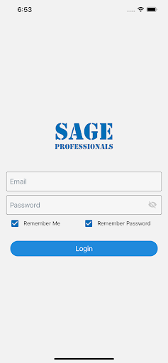 Android application Sage Professional screenshort