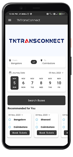 TNTransConnect Screen 2