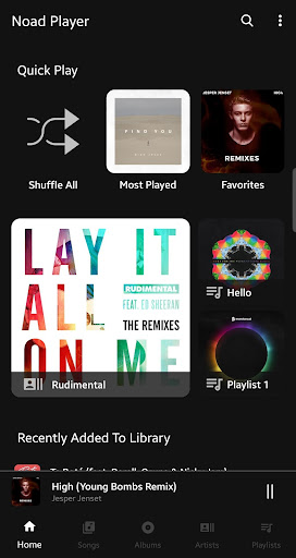 Android application Noad Music Player (open-source screenshort