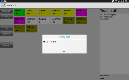 SimplePOS Screen 3