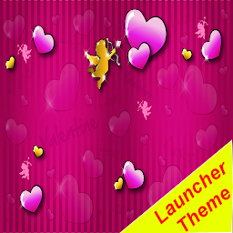 Imagem do ícone Lindo tema rosa GO lançador