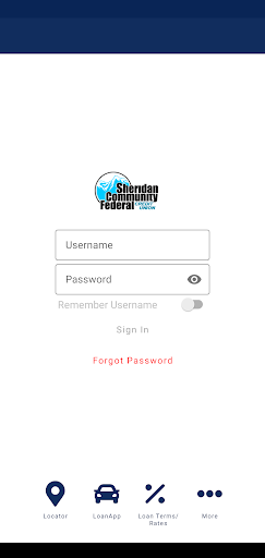 Android application Sheridan Community FCU screenshort