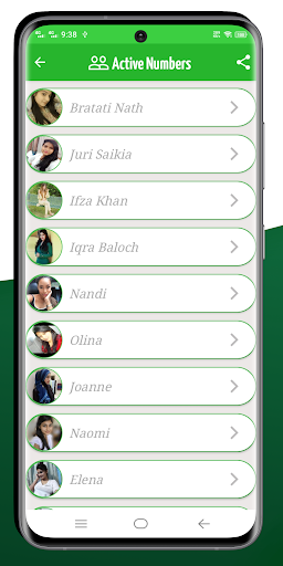 Indian Girls Number for Call Screen 2
