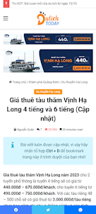 Giá thuê tàu thăm Vịnh Hạ Long