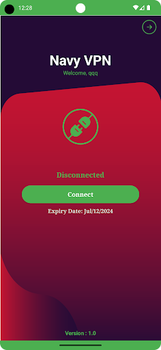 Navy VPN Screen 2