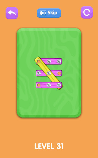 Wood Unscrew Bolt Puzzle