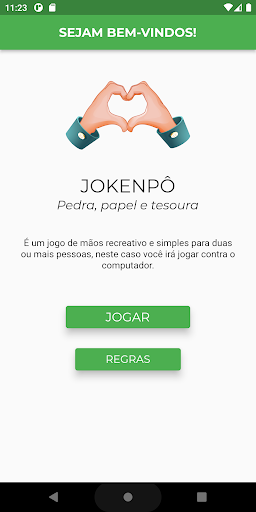 Android application JokenPo - Pedra Papel eTesoura screenshort