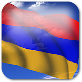 3D Armenia Flag icon