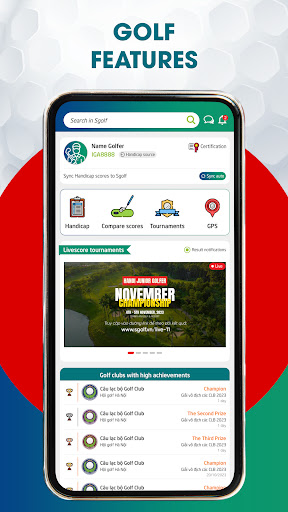 Android application SGOLF screenshort