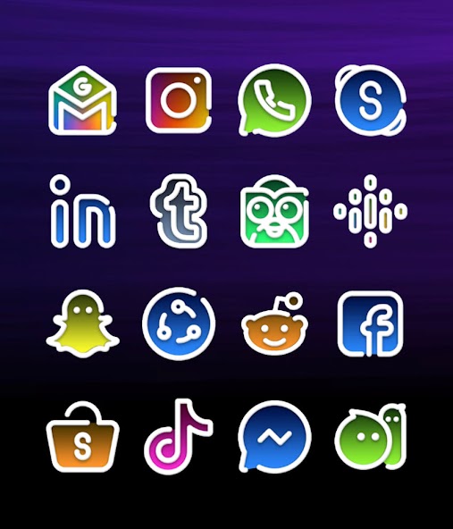 Gradia - Icon Pack 1.0 APK + Mod (Unlimited money) untuk android