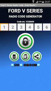 Captura 4 Ford M & V Series Radio Code android