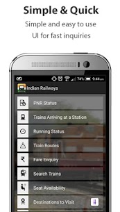 Indian Railways – IRCTC Train Enquiry & PNR Status For PC installation
