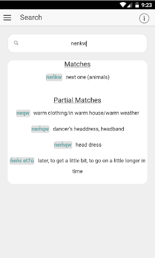 Android application Northern St̕át̕imcets screenshort