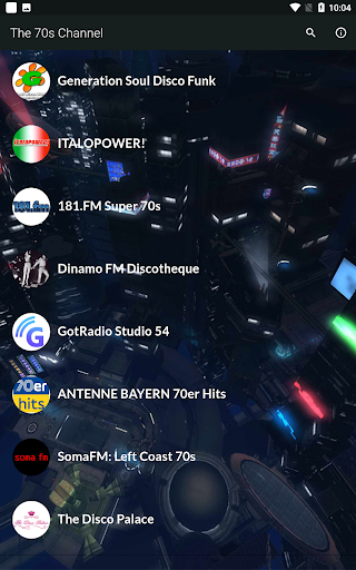 Android application The 70s Channel - Radios screenshort