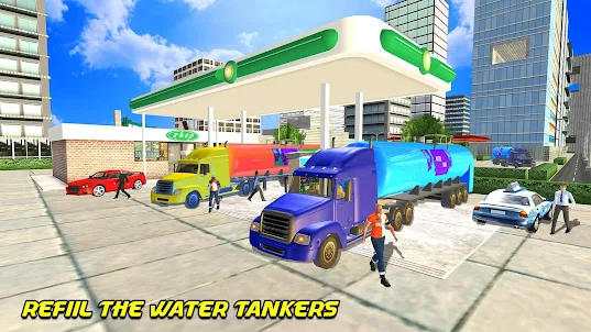 Water Tank Driving Truck Games
