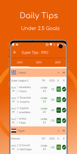 Super Tips: Goals and BTTS Screen 3