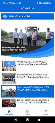 Android application IOC Vĩnh Thạnh screenshort