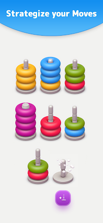 Game screenshot Color Sort 3D — Hoop Stack hack