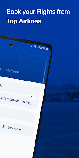 Cheap Flights Ticket Booking Screen 2