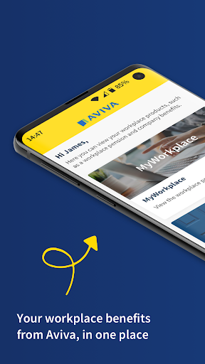Android application Aviva MyWorkplace screenshort