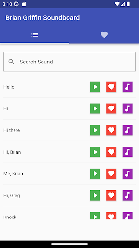 Android application Brian Griffin Soundboard screenshort