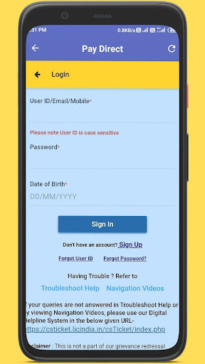 Premium Payment online