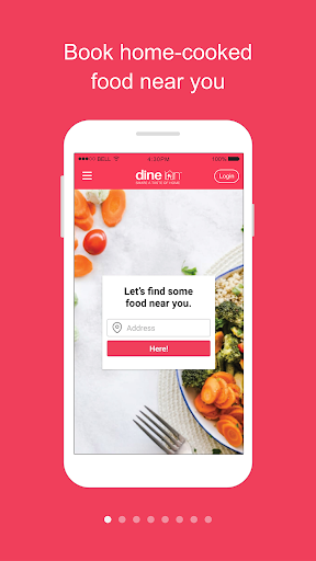 Android application Dine Inn - Home-cooked Food screenshort