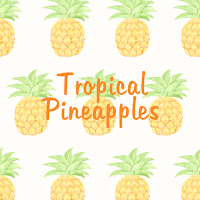 Cute Theme Tropical Pineapples