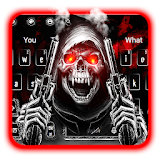 Bloody Skull Gun Keyboard Theme icon