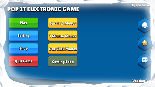 Android application Pop It Electronic Game screenshort