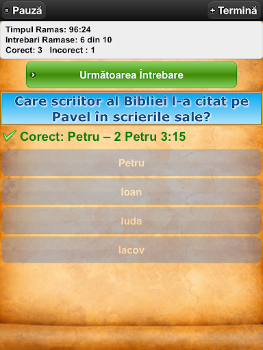 Intrebari Biblice Trivia Quiz screenshot 18